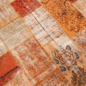 6x8 TURKISH VINTAGE RUG 6x8 Vintage Rug 6x8 Rug 6x8 Oushak Handmade Wool Rug,Unique Rug,Wool Area Rug,Turkey Rug,Bathroom Rug,380