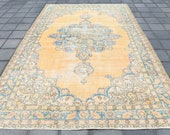 7x11 Turkish Vintage Oversize Rug, 7x11 Oversize Persian Rug, Large Room Rug, OLD ANTIQUE RUG, 7.3x10.8 Ft, Oversized Carpet, Antique ,7320