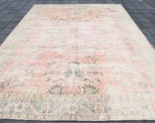 9x12 OVERSIZE VINTAGE PERSIAN Rug,9x12 Oversize Persian Rug,9x12 Persian Heriz Rug,Wool On Cotton,Handmade Wool Rug,9x12 Area Rug,9x12,7130