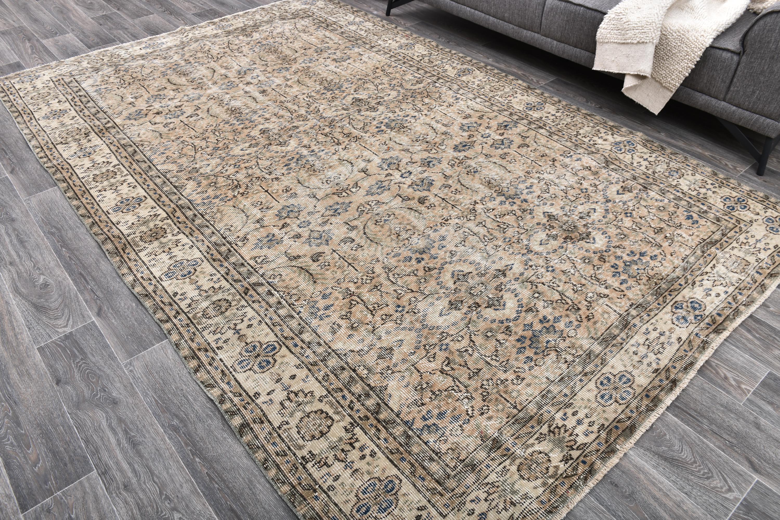 7x10 TURKISH VINTAGE RUG,7x10 Rug,Vintage Rug 7x10,7x10 Wool Rug,7x10 Area Rug,Turkish Rug 7x10, Vintage Rug, Rug 7x10, Distressed Rug