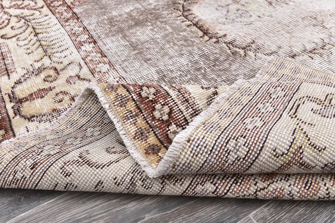 7x11 VINTAGE TURKISH RUG, 7x11 Vintage Rug, 7x11 Rug, Handmade Wool Rug ...