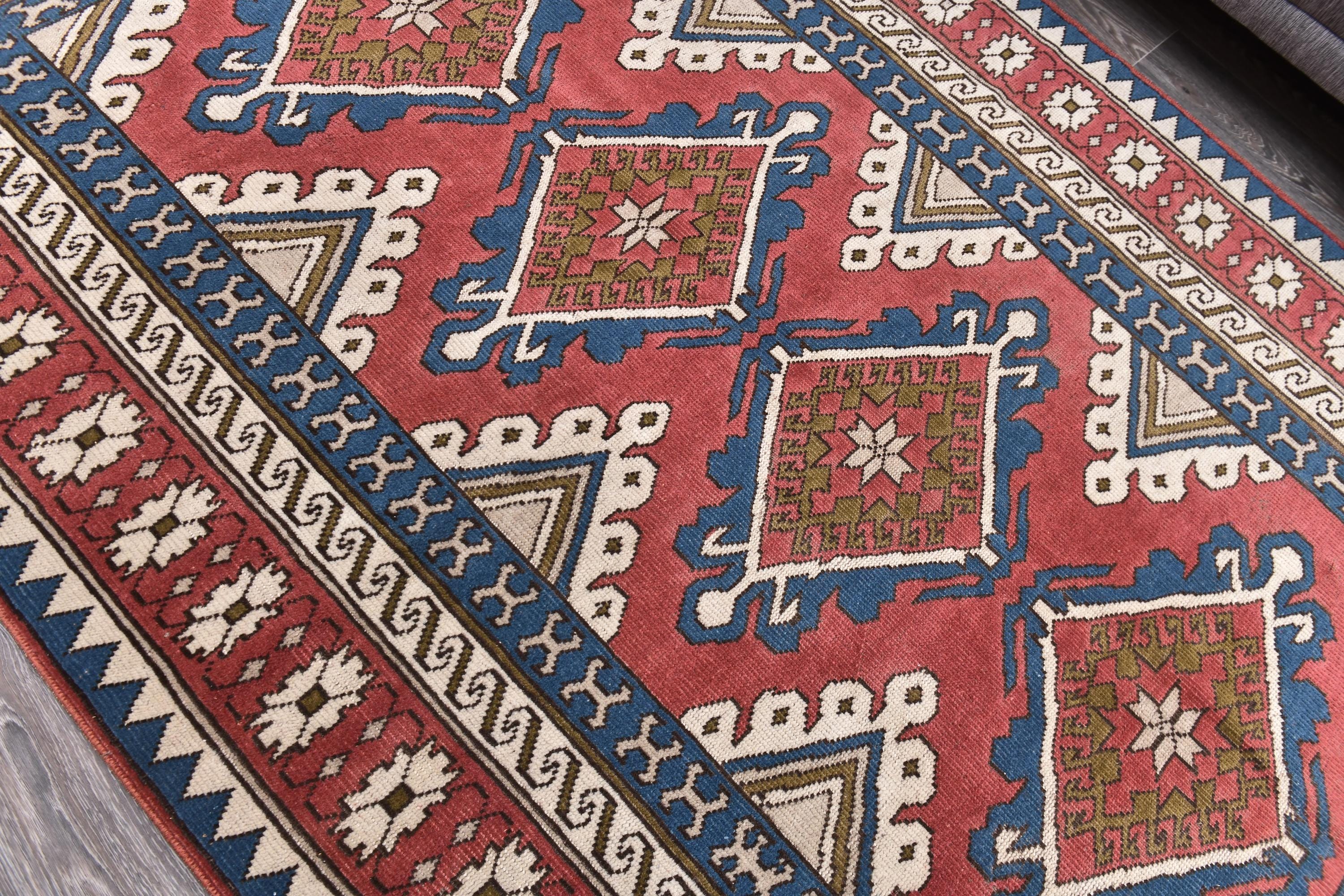 5x8 VINTAGE TURKISH RUG, 5x8 Vintage Rug, 5x8 Rug, Handmade Wool