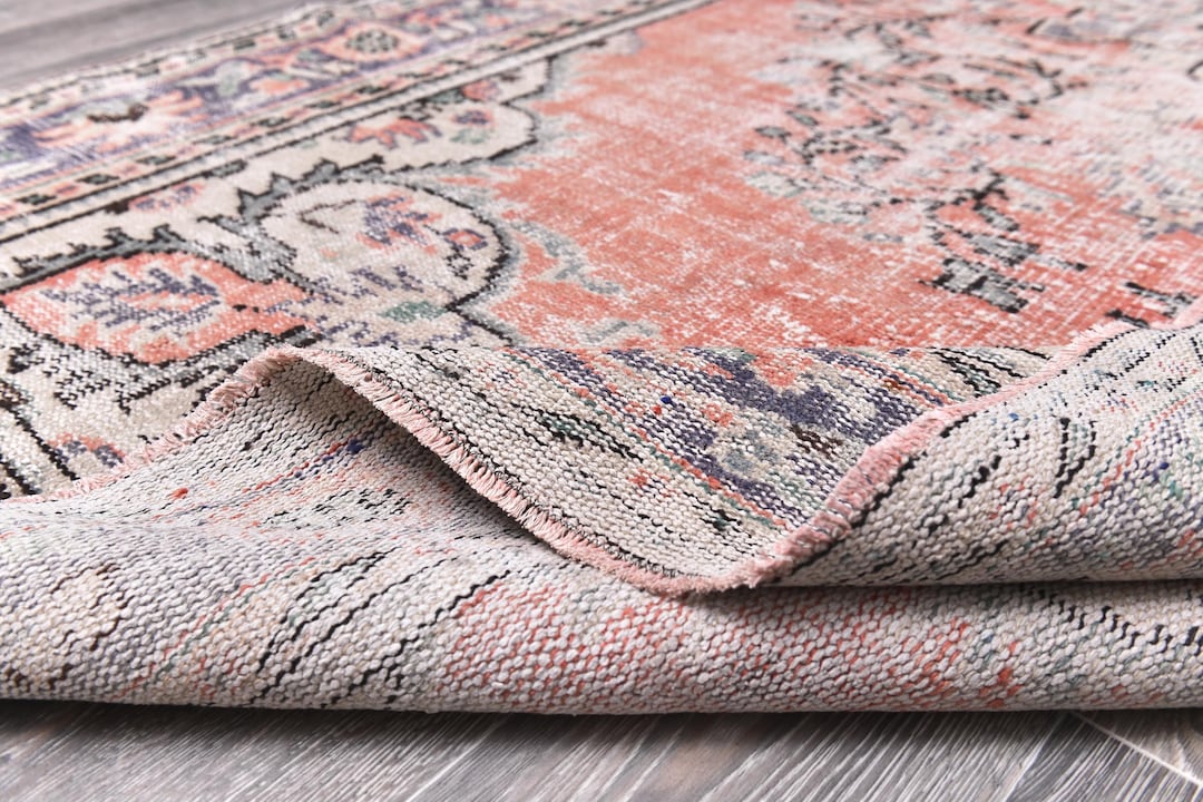 6x10 VINTAGE TURKISH RUG, 6x10 Vintage Rug, 6x10 Rug, Handmade Wool Rug ...