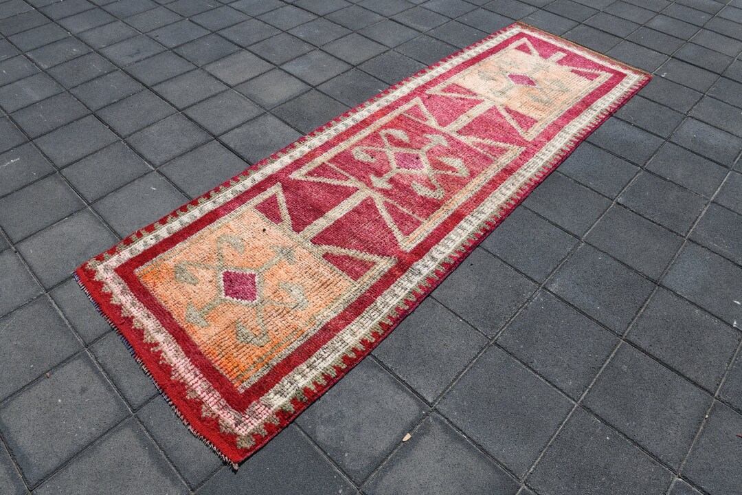 3x9 Turkish Rug 3x9 Runner Rug Runner Rug 3x9 Rug Vintage Rug 3x9 ...