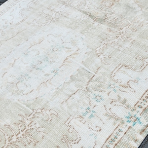6x8 TURKISH VINTAGE RUG 6x8 Vintage Rug 6x8 Rug 6x8 Turkish Rug 6x8 Wool Rug Vintage Rug Oushak Rug Handmade Rug Muted Rug,Area Rug,22820