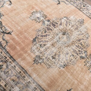 7x9 TURKISH VINTAGE RUG 7x9 rug 7x9 vintage rug 7x9 turkish rug Handmade Wool Rug 7x9 Wool Area Rug Anatolian Rug Unique Rug 240494