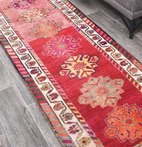 3x13 TURKISH VINTAGE Runner,3x13 Vintage Rug,3x13 Runner Rug,3x13