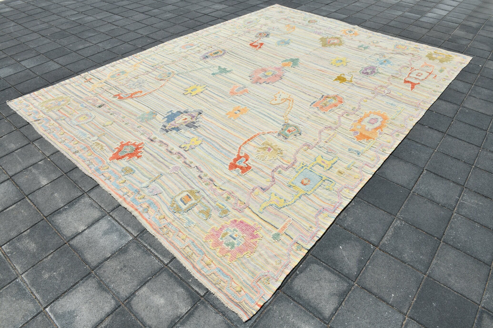 10x14 Vintage Turkish Turkish Tribal Rug, Wool Area Rug - Hand
