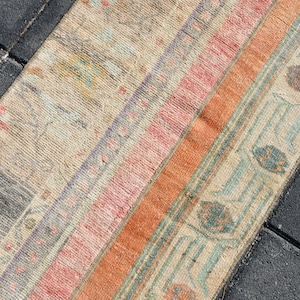2x8 VINTAGE RUNNER RUG 2x8 Rug Handmade Turkish Rug 2x8 Runner Rug Vintage Runner Rug Turkey Rug 2x8 faded runner,2x8 vintage rug,22592