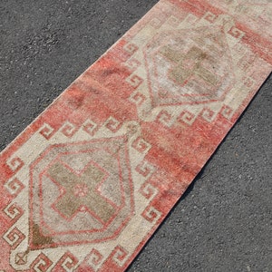 2x12 VINTAGE RUNNER RUG 2x12 rug 2x12 Runner Rug Handmade Wool Rug Unique Rug Wool Area Rug Bohemian Runner Runner Rug Vintage Runner 22701