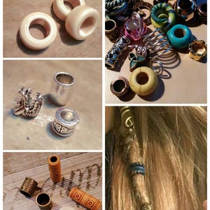 Dread beads pearl bags dread jewelry hair accessories