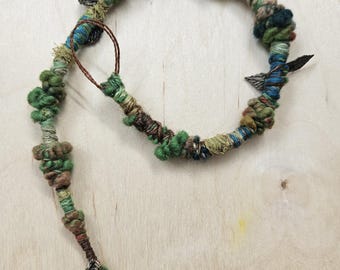 Dreadwrap Bubbles petrol und grün 43 cm