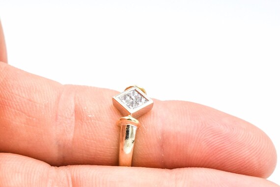 14k Princess Cut Diamond Ring - image 3