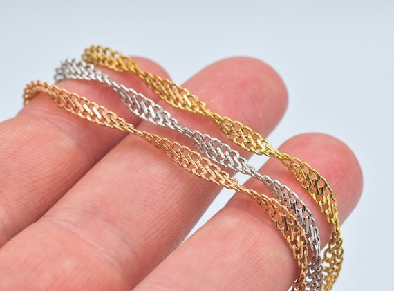 Matching Bracelet Tri-tone 10k Gold 