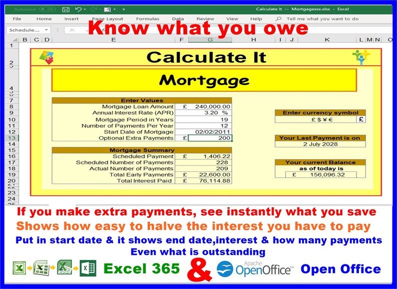 Mortgage Calculator Powerful tool to help you manage your Etsy