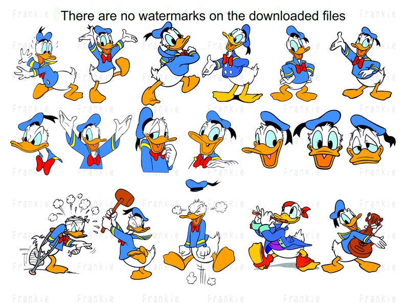 Daffy Duck Vector Pack 01 SVG Stencil Instant download 6 file | Etsy