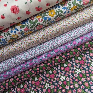 Liberty of London Fabrics Flowershow Midsummer Lasenby Quilting Cotton Floral Fabric
