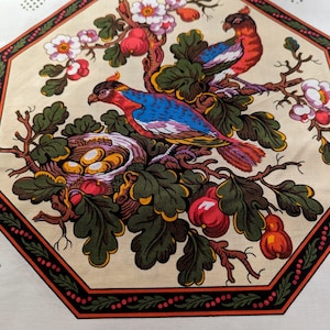 Regency / georgianischer Stil Panel Mary Gibbs 1812 Reproduktion Quilt Herzstück Kissen Panel Antique Textile Company Dutch Heritage 100% Baumwolle