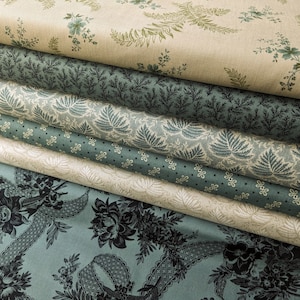 Marcus Fabrics Midnight Lace Reproduction Style Fabrics by Paula Barnes, Vintage Style Fabrics with a Twist