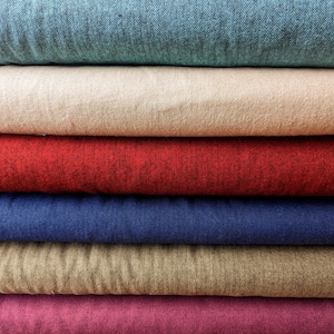 Shetland Flannel Yarn Dyed Woven Brushed Cotton, Herringbone Weave Flannel, Robert Kaufman Shetland Flannel Ocean Redwood