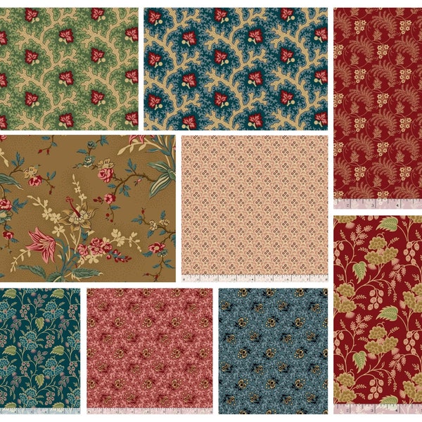 Marcus Fabrics A Return to Elegance Traditional Reproduction Style Craft Patchwork Fabric Timeless Good Quality Cotton Quilting Dressmaking