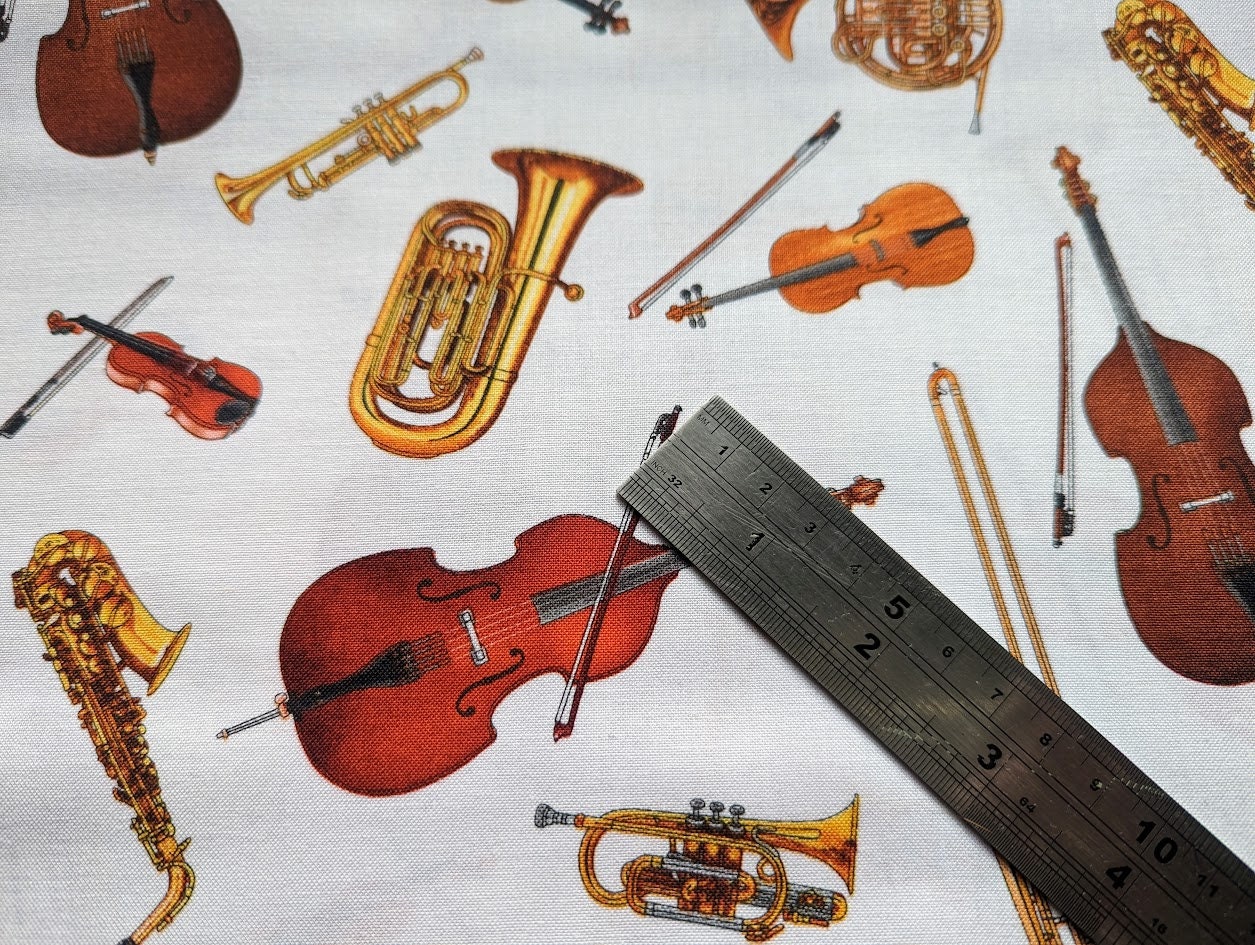 Musical Jazz Instruments on White Black Gold Musical Notes on Black ...