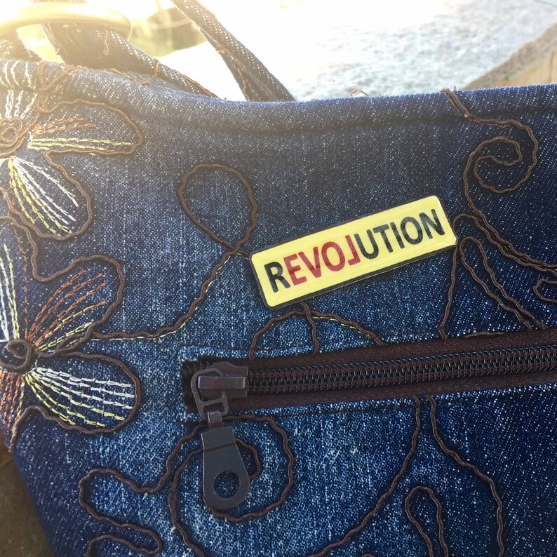 Love Revolution Brooch Lapel Pin Political Button Inspired by the Women/'s March on Washington.