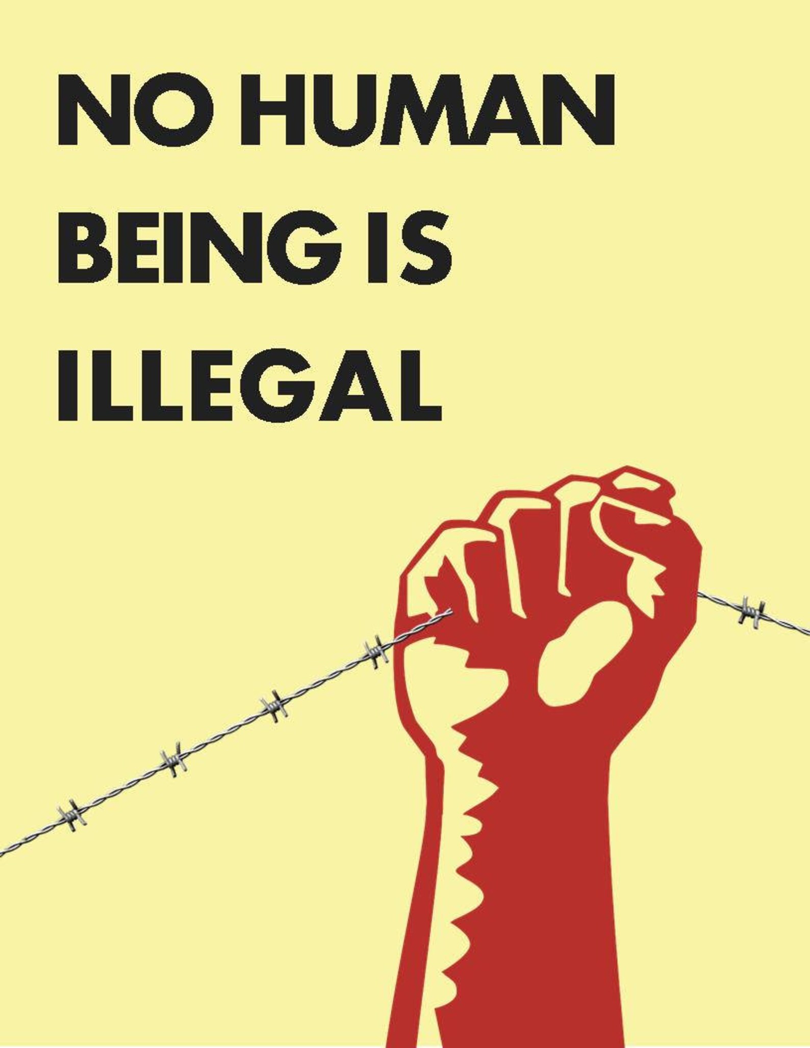 No Human Being Is Illegal DIGITAL DOWNLOAD POSTER Women's Etsy