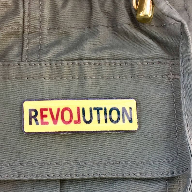 Love Revolution Brooch Lapel Pin Political Button Inspired by the Women/'s March on Washington.