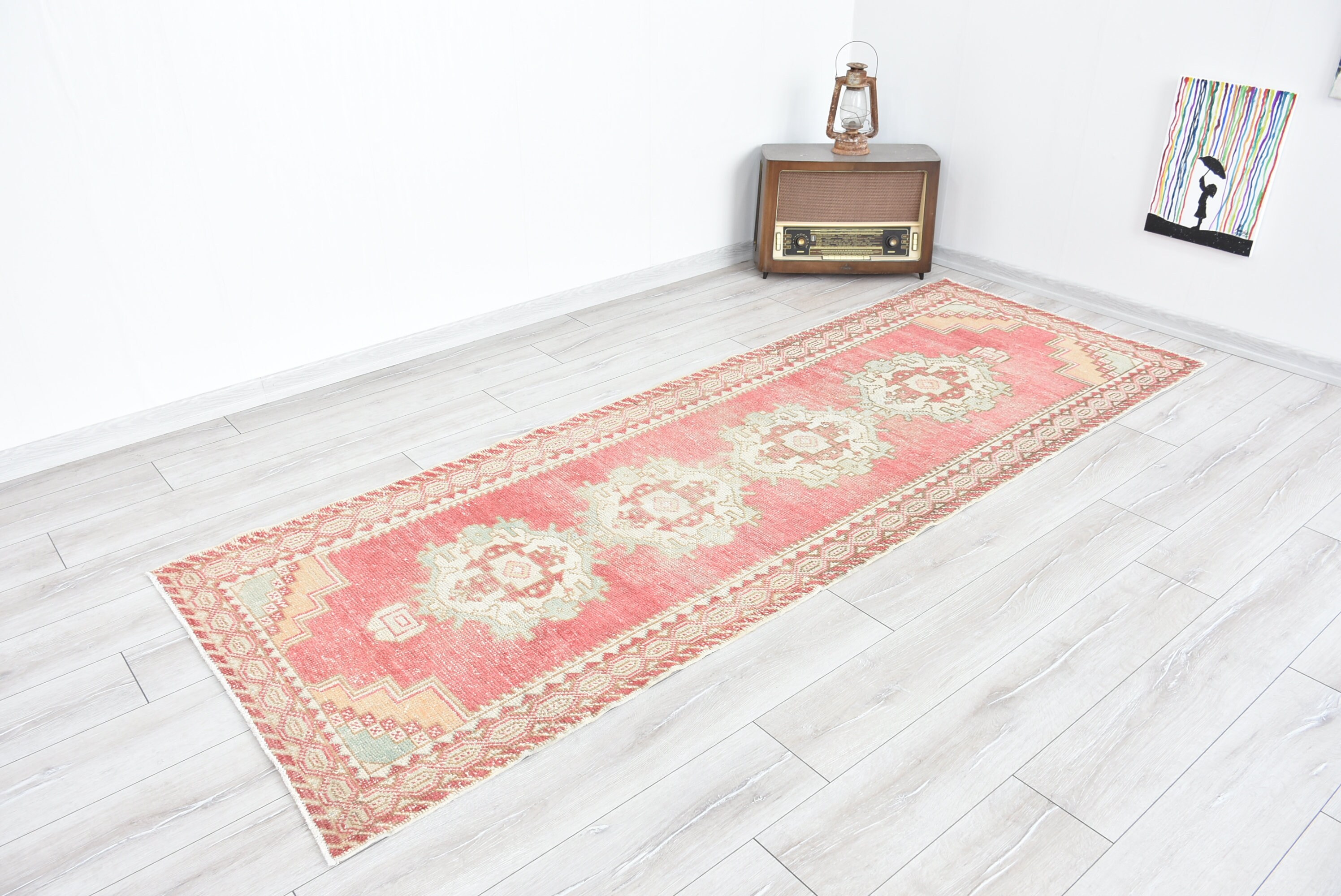 Pink Runner Rugpastel Pink Kitchen Runner Rugcorridor Runner Etsy UK