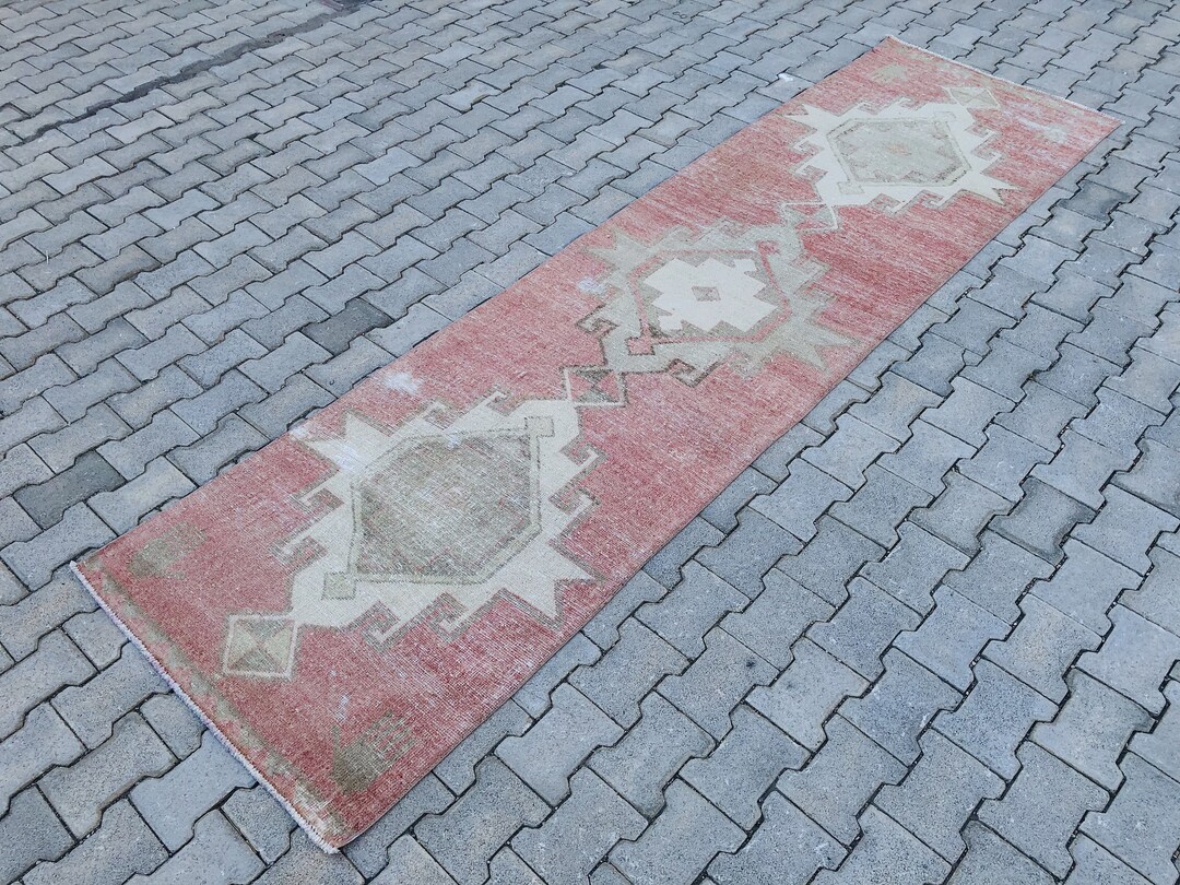 Pink Hallway Rug Patterns Pastel Pink Runner Rug,oushak Light Pink Hallway Rug Vintage Distressed ...