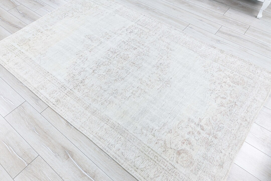 Primitive Rug 5x7 Vintage Authentic Handmade Area Rug, Turkish ...