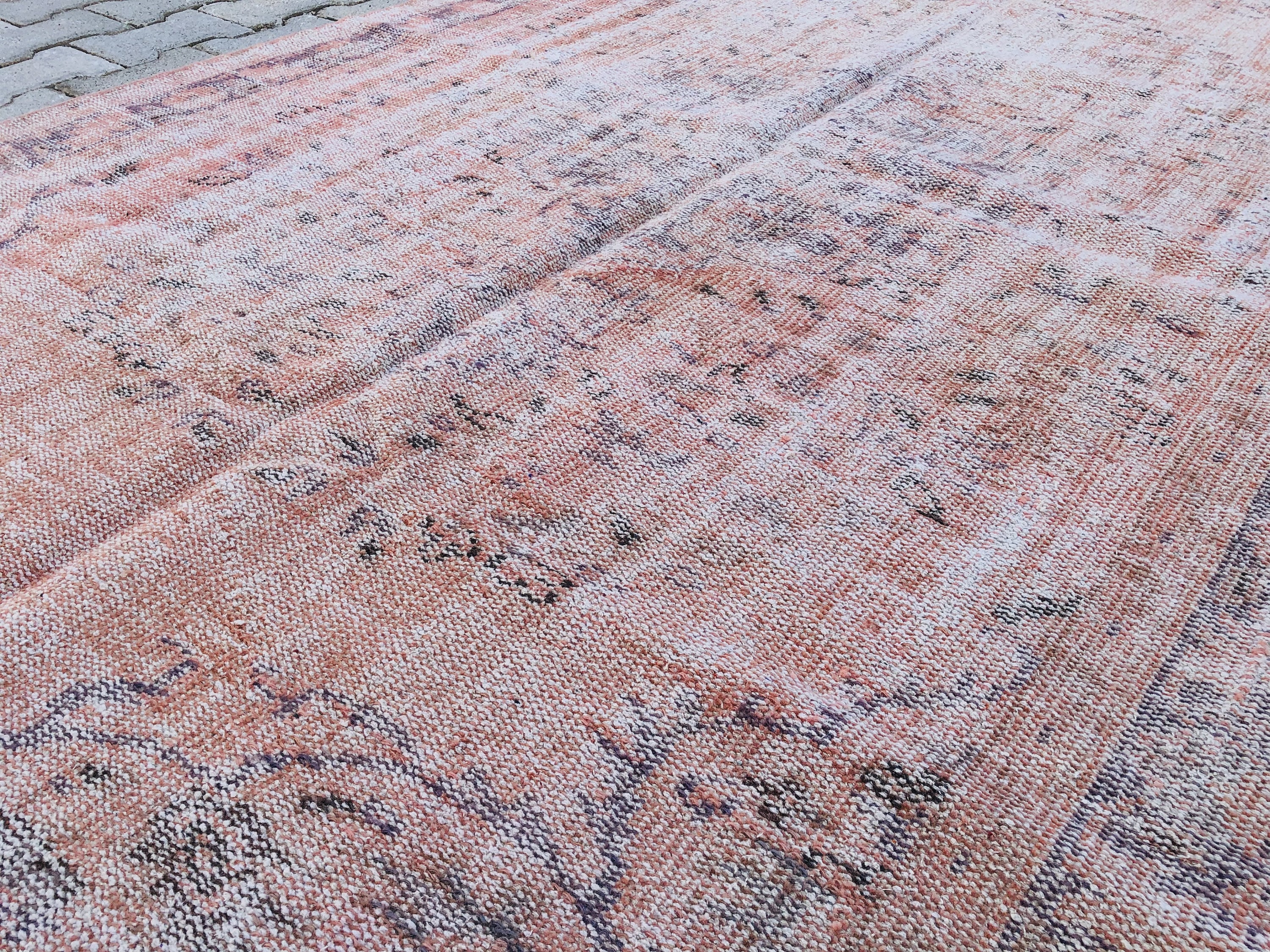 Light Pink Rug 4.8x8.3 Feet Turkish Rug Pink Turkish Vintage Salmon ...