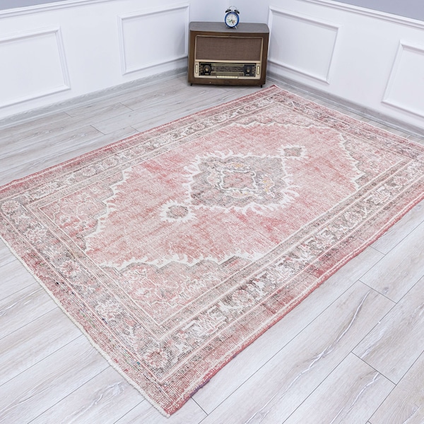 Pink Vintage Rugs Etsy