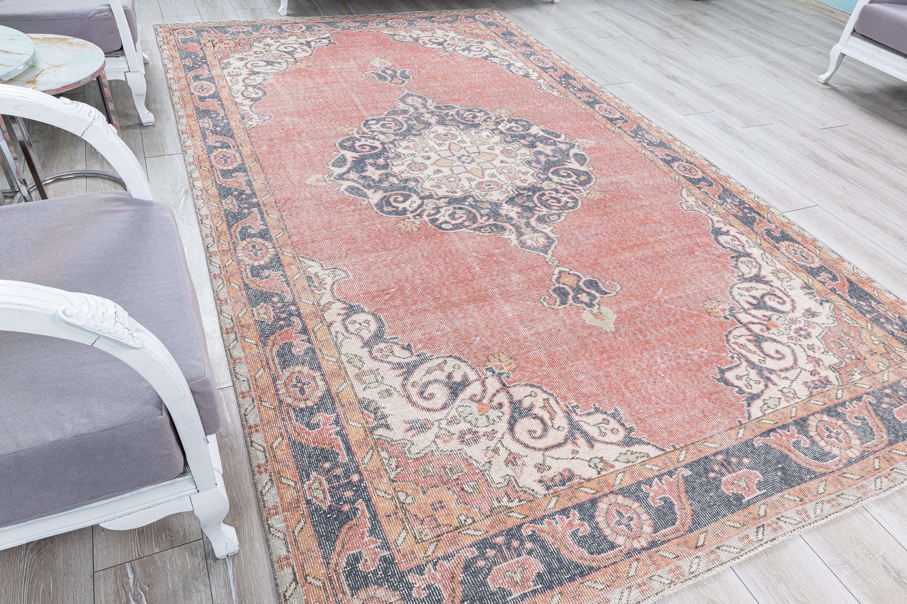 トルコラグ ヴィンテージ ラグ カーペット ピンク Amazon | サロン用