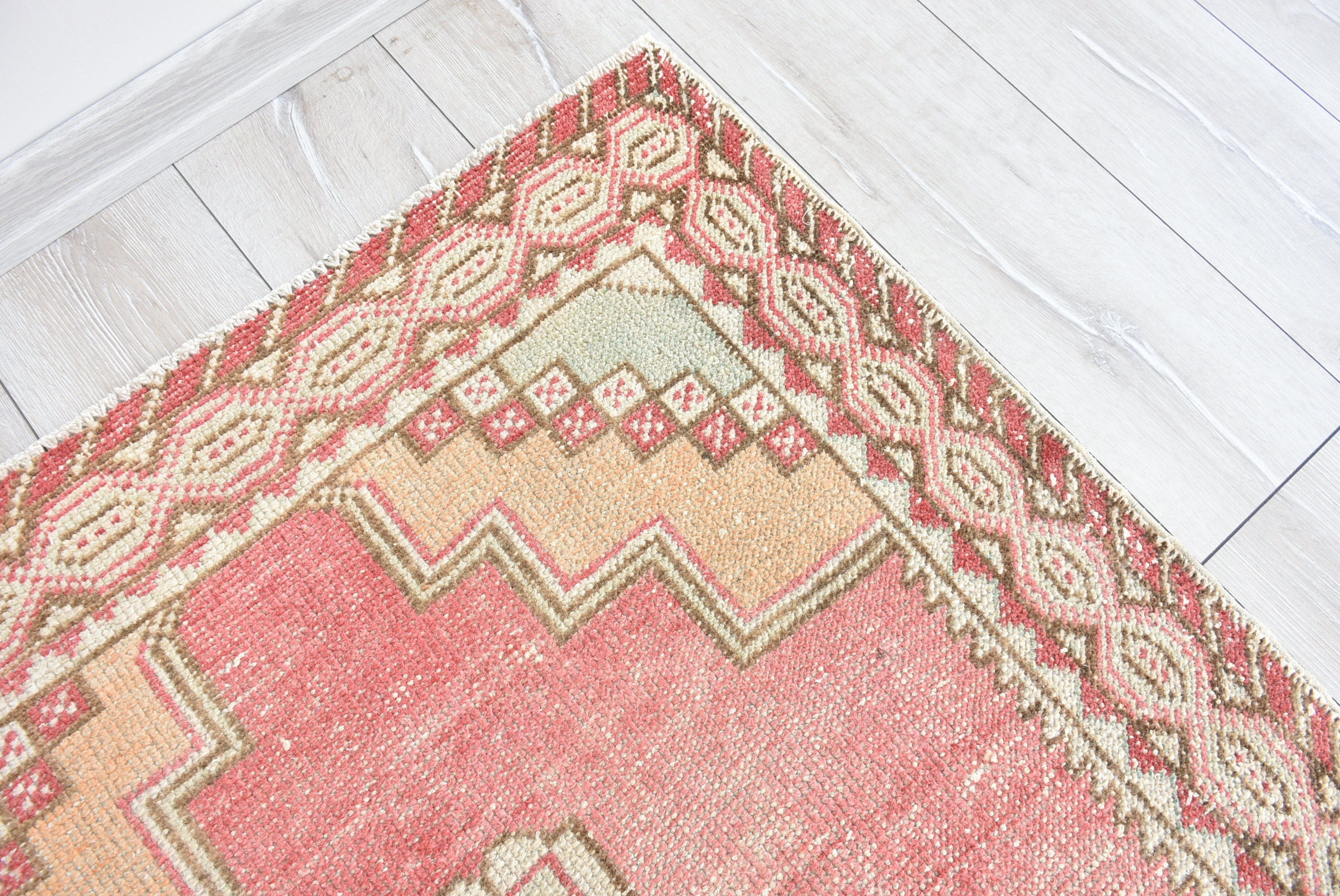 Pink Runner RugPastel Pink Kitchen Runner RugCorridor Runner Etsy