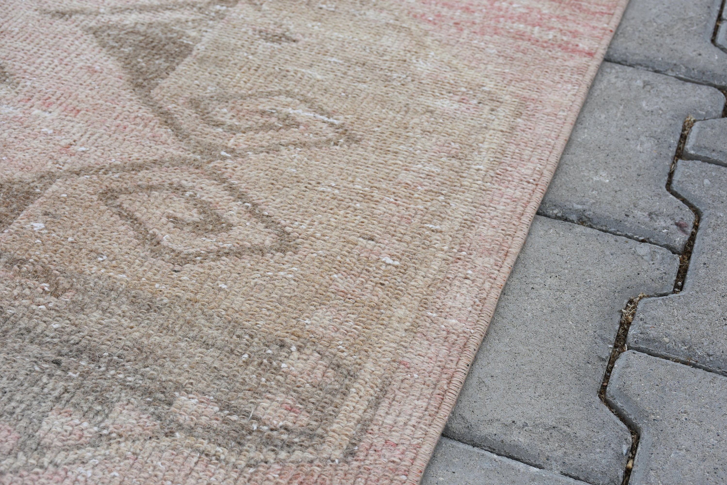 Light Pink Long Runner Rug 13 x 2.9 Feet Kitchen Pink Runner Etsy