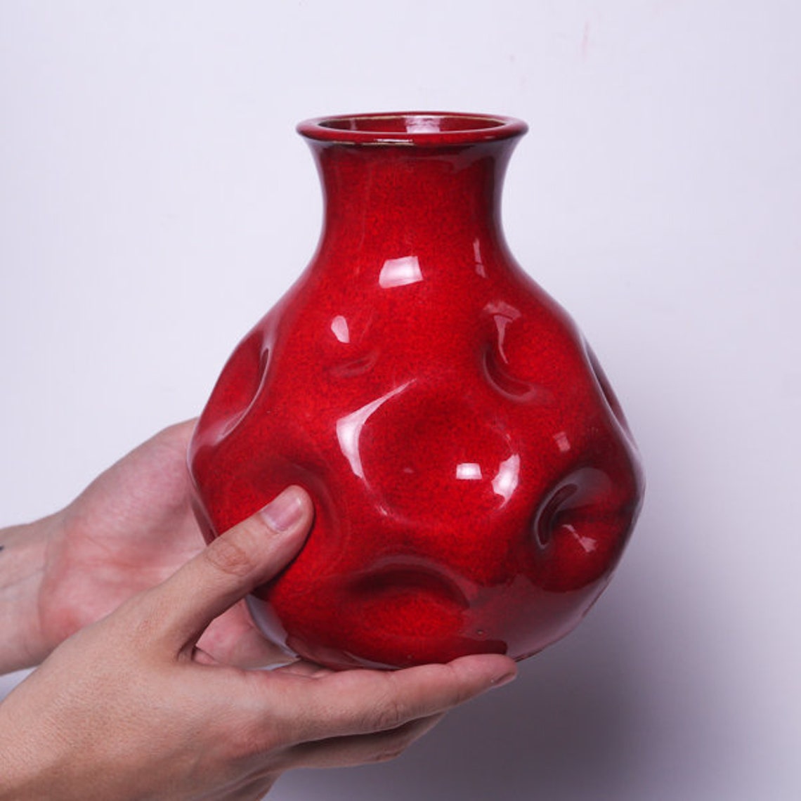 Simple ceramic vase for flowers minimalistic Ceramic vase Etsy