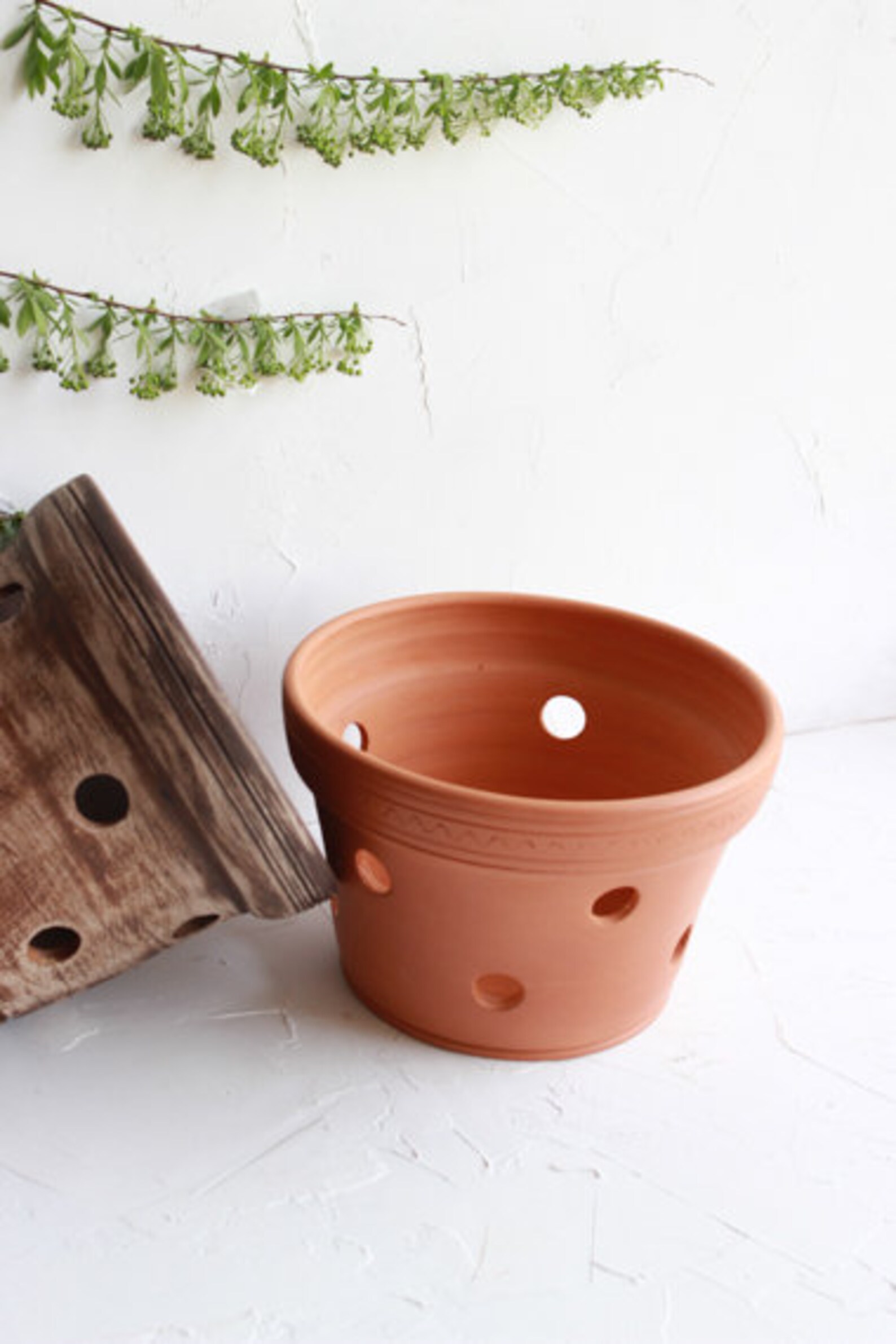 Orchid pots with holes ceramic Large ceramic pot for orchid Etsy