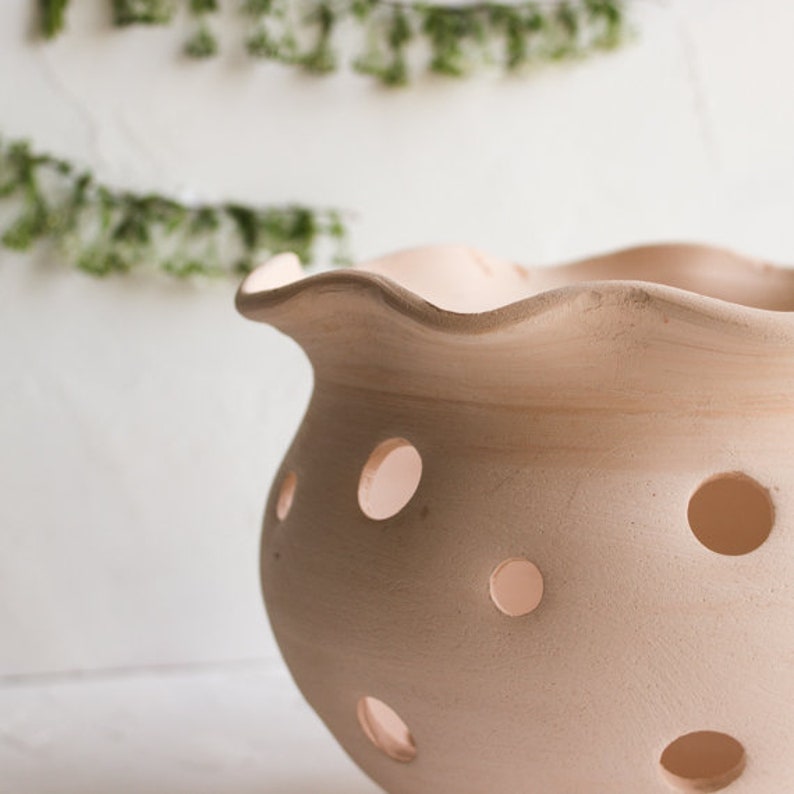Orchid pots with holes ceramic Large ceramic pot for orchid Etsy