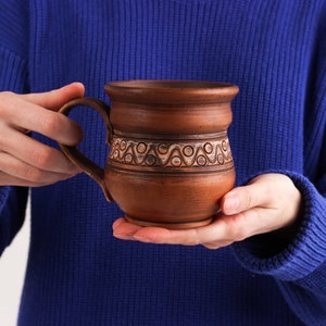 Pottery gifts for him, Pottery for anniversary, Handthrown Stoneware Mug, Stoneware, Clayware, Handmade pottery coffee mug, Rustic tea mug