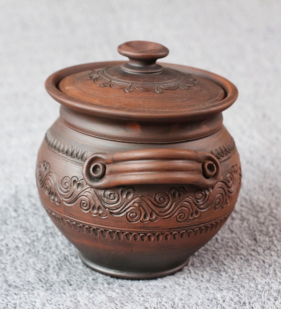 Lidded Pottery Casserole Dish Large Lidded Casserole Baking Etsy