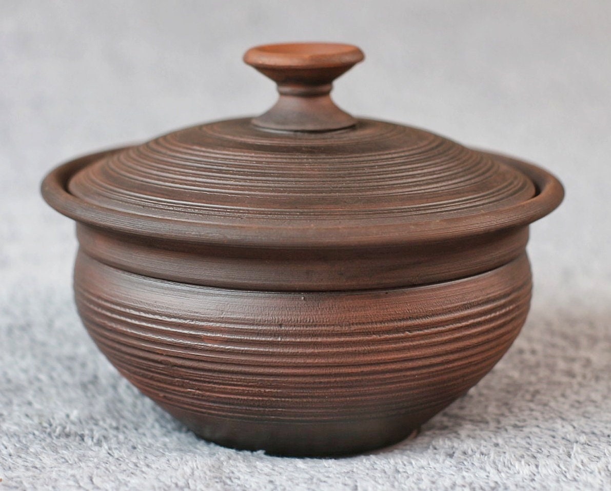 Lidded Pottery Casserole Dish Large Lidded Casserole Baking Etsy