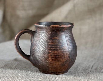 Pottery mug, Handmade gift for anniversary, Handthrown Stoneware Mug, Stoneware, Clayware, Handmade pottery coffee mug, Rustic tea mug