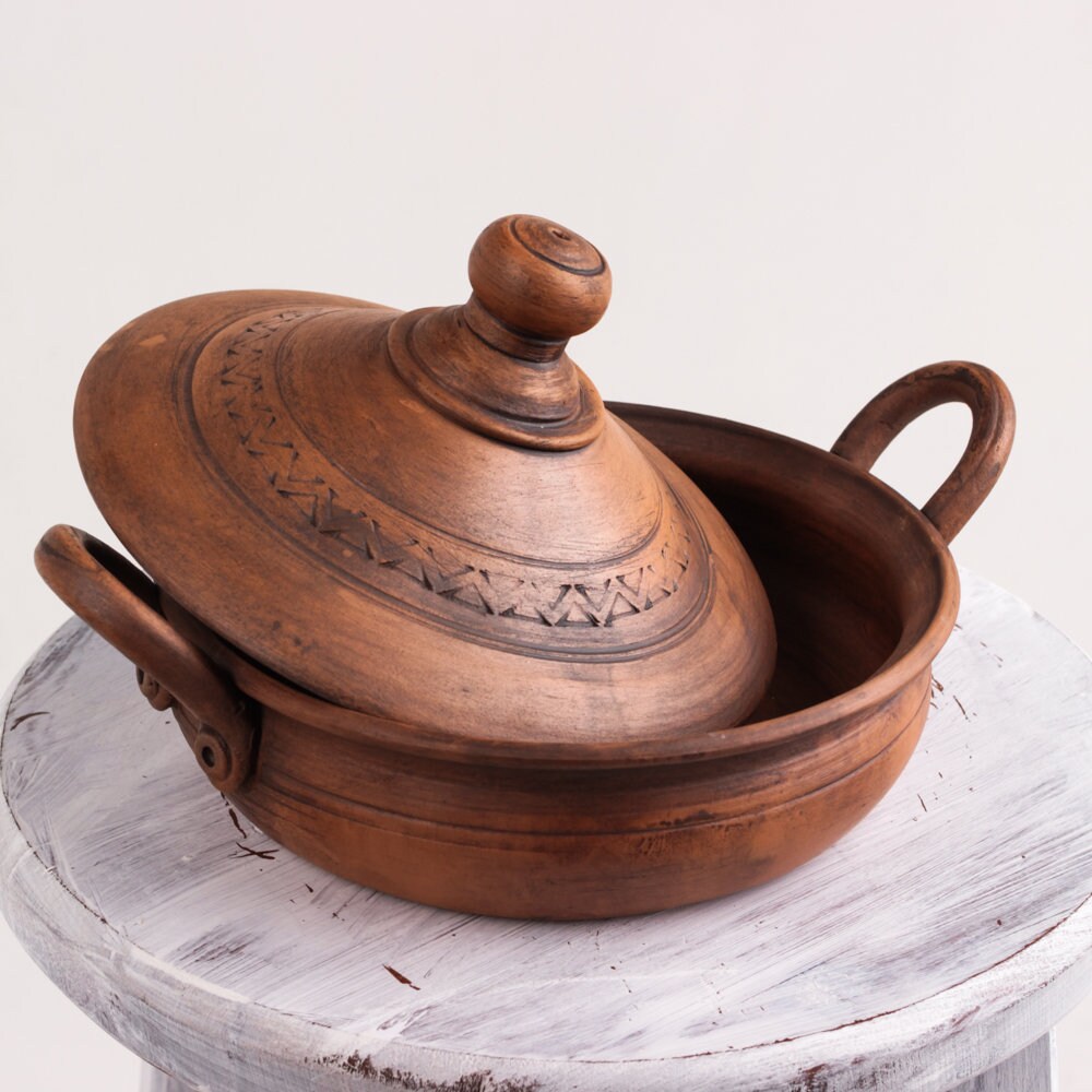 Lidded Pottery Casserole Dish Large Lidded Casserole Baking Etsy