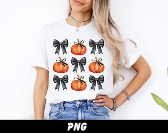 Coquette pumpkin bows png Halloween spooky coquette