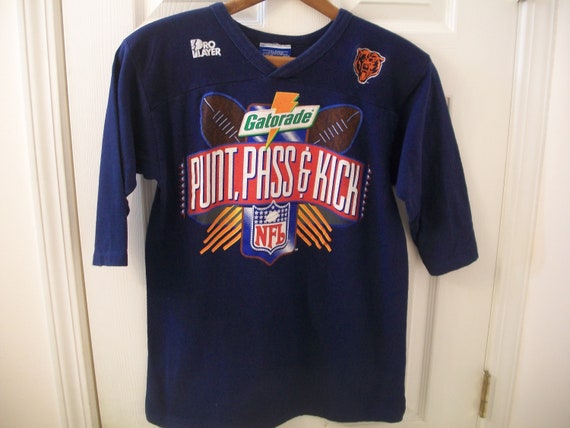 Vintage 90s Football T Shirt Medium Chicago Bears… - image 1