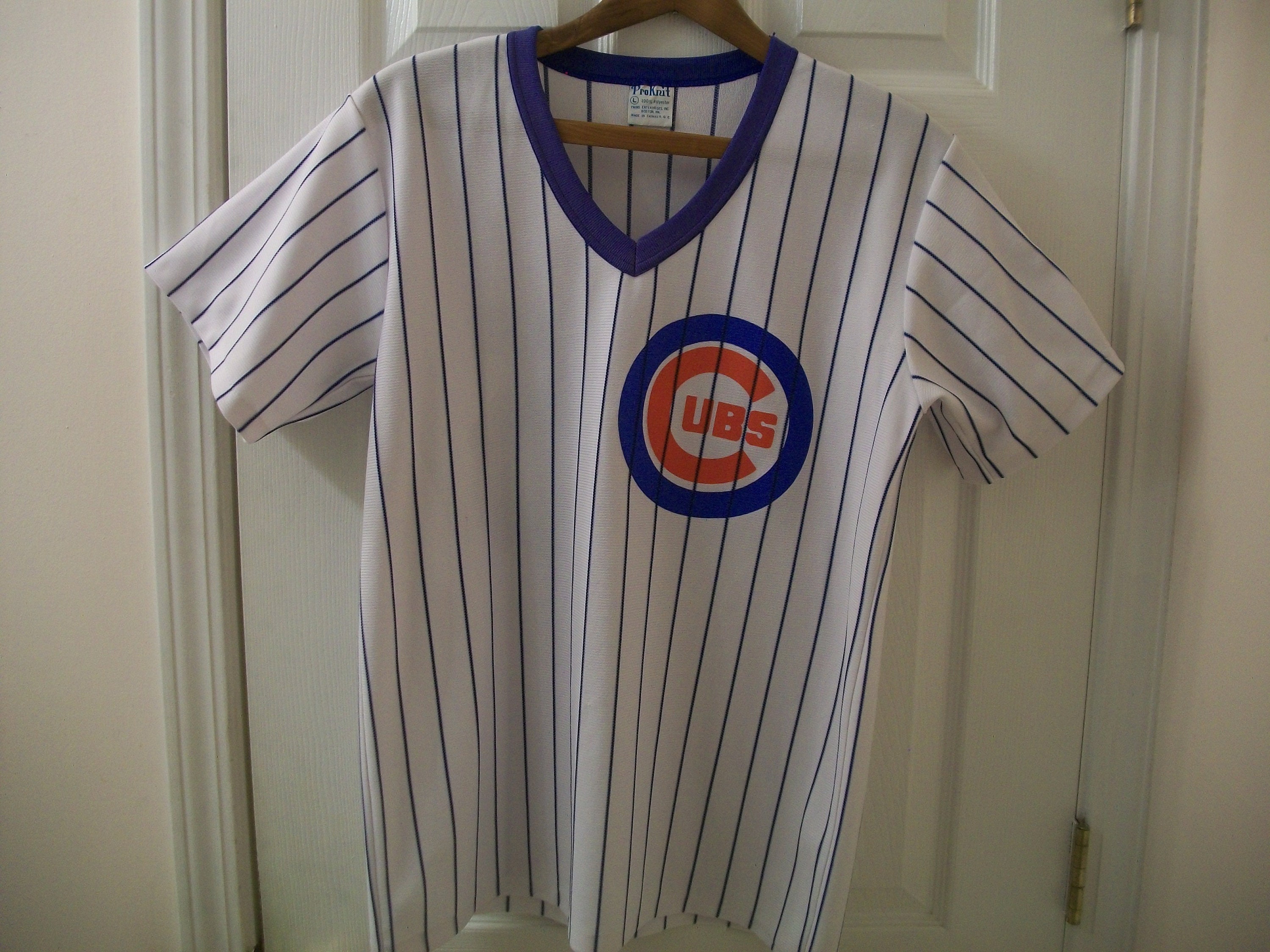Vintage 80s Chicago Cubs Jersey Large MLB Baseball Wrigley 