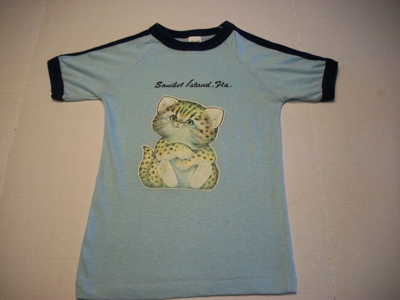 Vintage 80s Sanibel Island T Shirt XXS Florida Va… - image 8