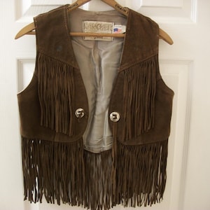 70's〜 Rancher by Schott Suede Vest Vintage Schott Bros Rancher Vest Brown Suede Leather Snap